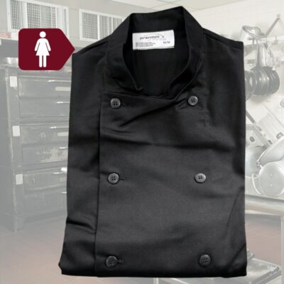 Veste de cuisinier Bella NOIRE pour femme