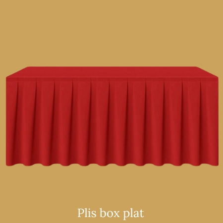 jupe de table plis box plat