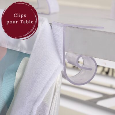 Clips de Table en PVC Très Résistants – Idéaux pour Toutes Vos Décorations