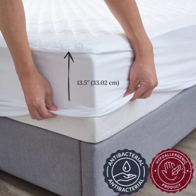 Protège-matelas double avec Jupon à l'unité