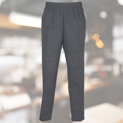 Pantalon cuisinier charcoal taille élastique