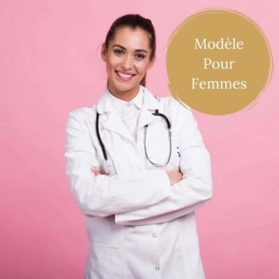 Sarrau pour femmes de laboratoire 2 poches