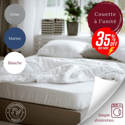 Découvrez notre couette de lit de qualité- Confort ultime à prix réduit !